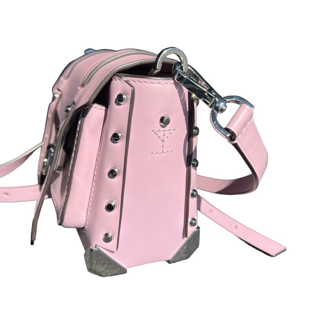 Michael Kors Manhattan Leather Pale Lilac/Silver Crossbody New W/O tags - Picture 4 of 14